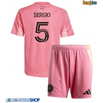 Maglie da calcio Inter Miami Sergio Busquets #5 Prima Maglia Bambino 2025-26 Manica Corta + Pantaloni corti)